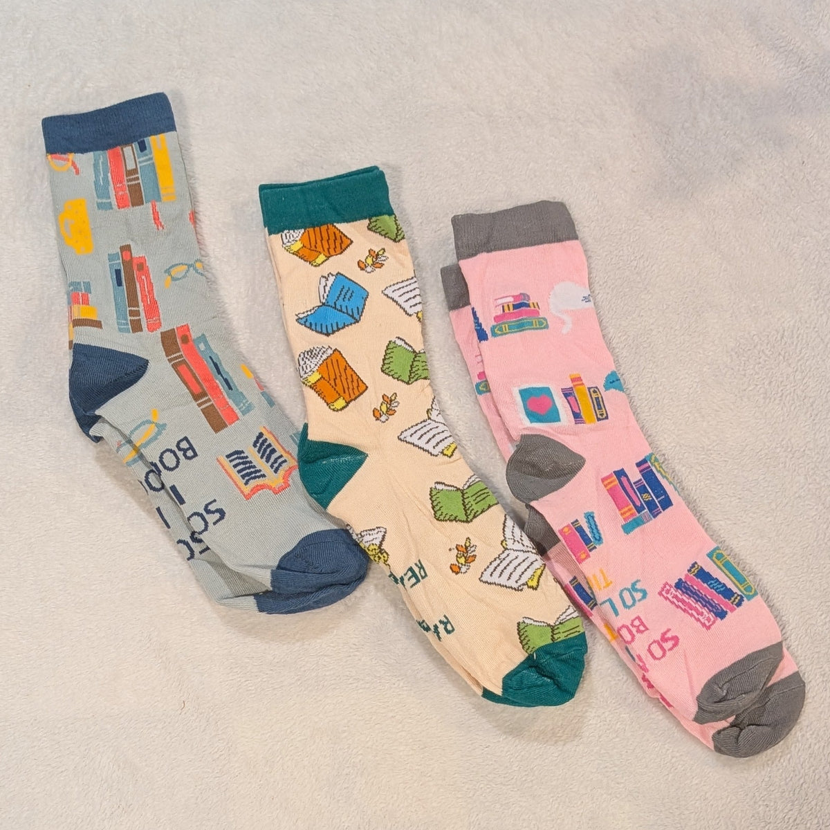 Bookish Socks (one pair)